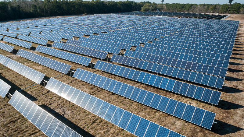 Solar power plant construction